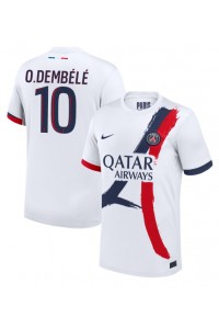 Paris Saint-Germain Ousmane Dembele #10 Voetbaltruitje Uit tenue 2024-25 Korte Mouw